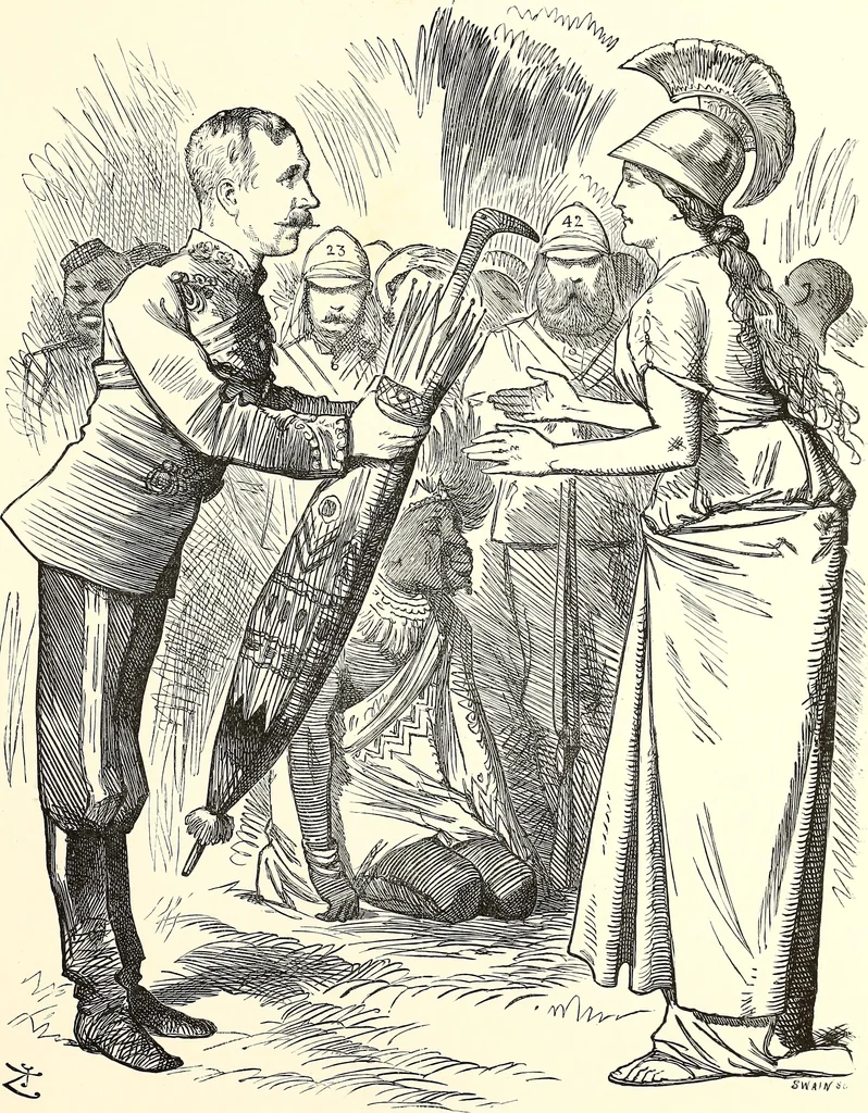 An illustration from Cartoons : Selected from the pages of "Punch", 1901, leaf 60