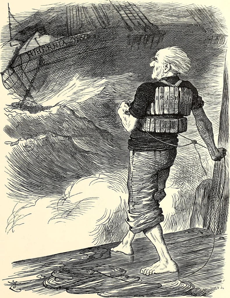 An illustration from Cartoons : Selected from the pages of "Punch", 1901, leaf 86