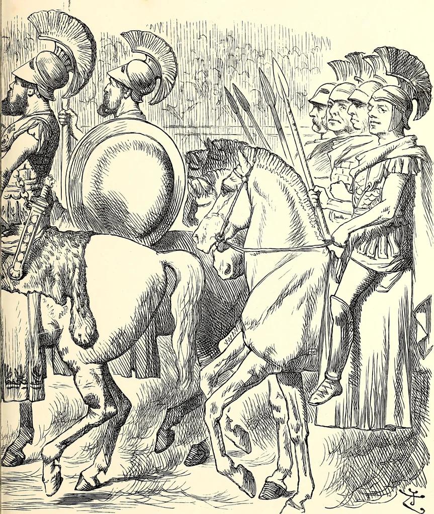 An illustration from Cartoons : Selected from the pages of "Punch", 1901, leaf 96