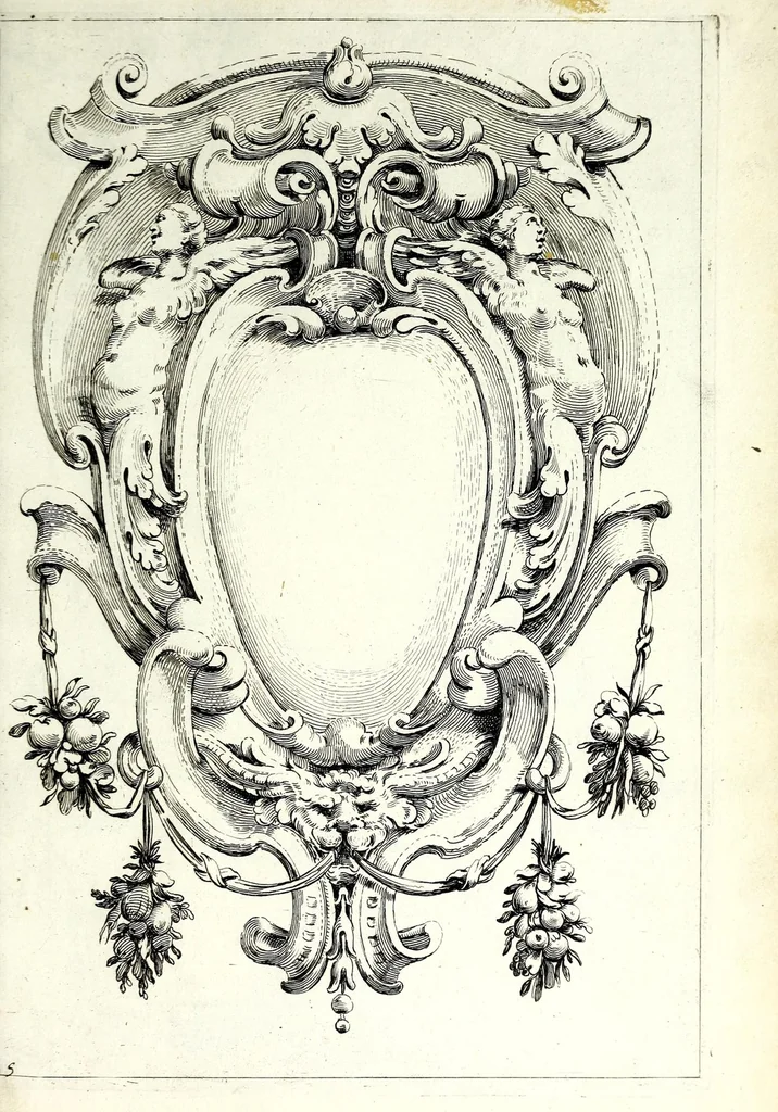 An illustration from [Cartouches, 1636, leaf 25