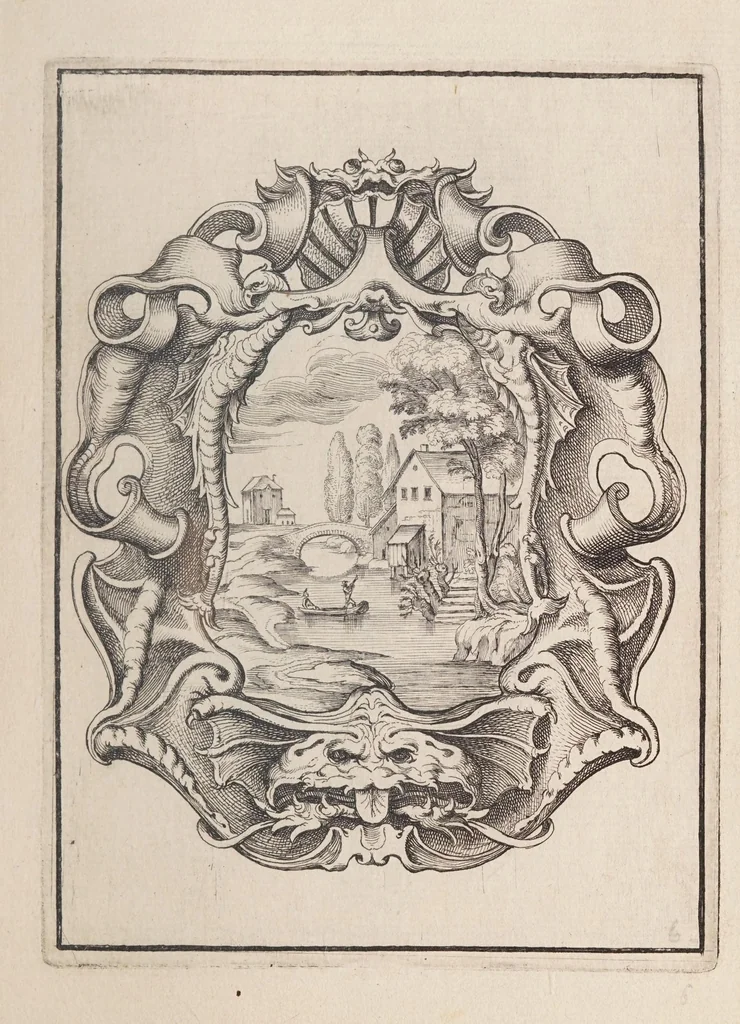 An illustration from Cartouches de diferentes inuentions tres vtilles a plussieurs sortes de personnes, 1632, leaf 13