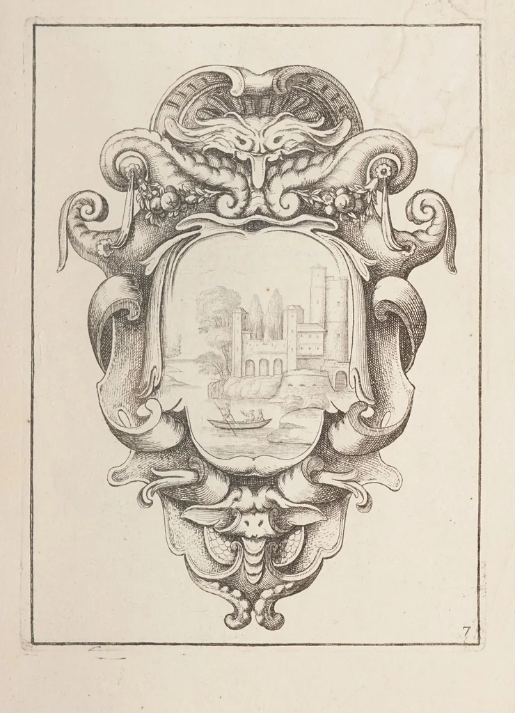 An illustration from Cartouches de diferentes inuentions tres vtilles a plussieurs sortes de personnes, 1632, leaf 15