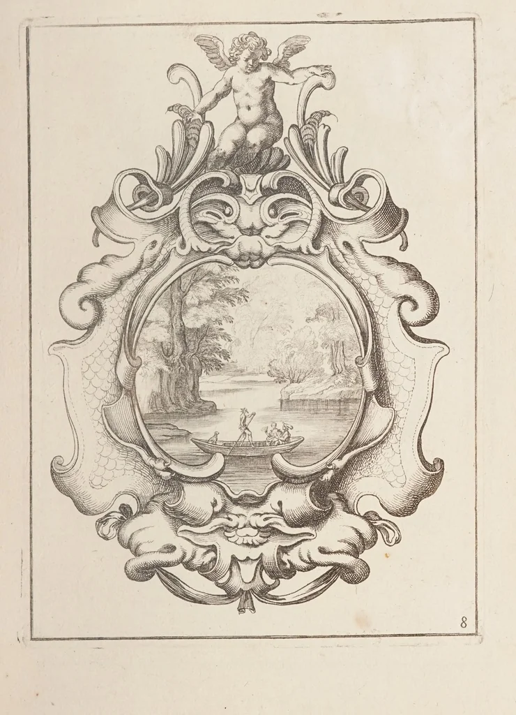 An illustration from Cartouches de diferentes inuentions tres vtilles a plussieurs sortes de personnes, 1632, leaf 17