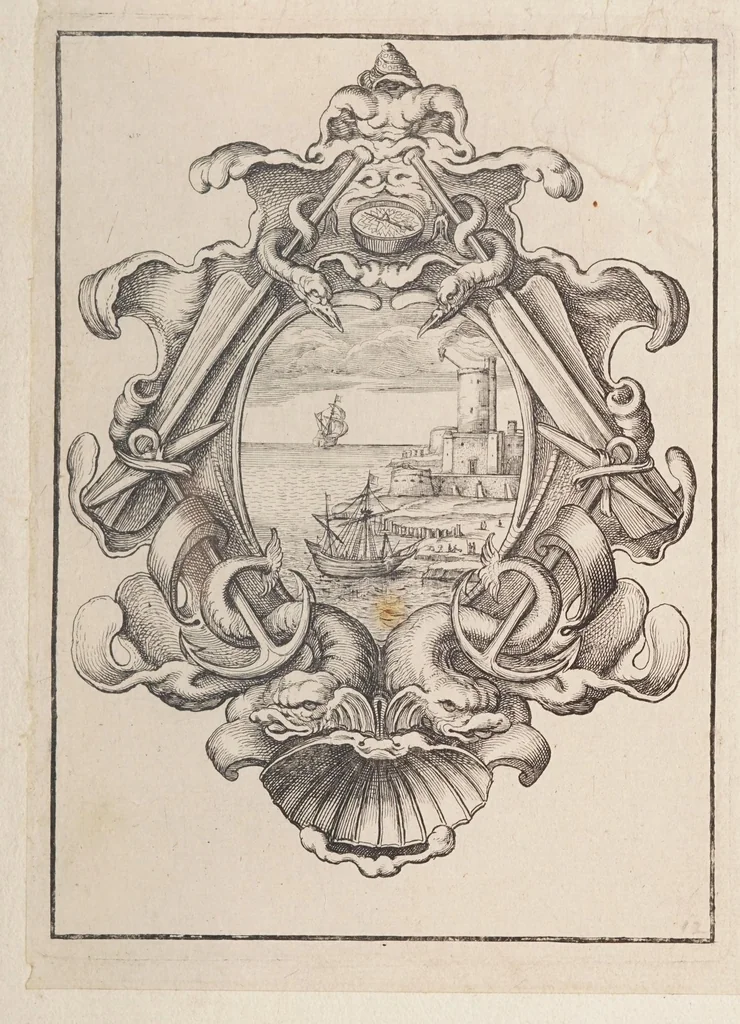 An illustration from Cartouches de diferentes inuentions tres vtilles a plussieurs sortes de personnes, 1632, leaf 25