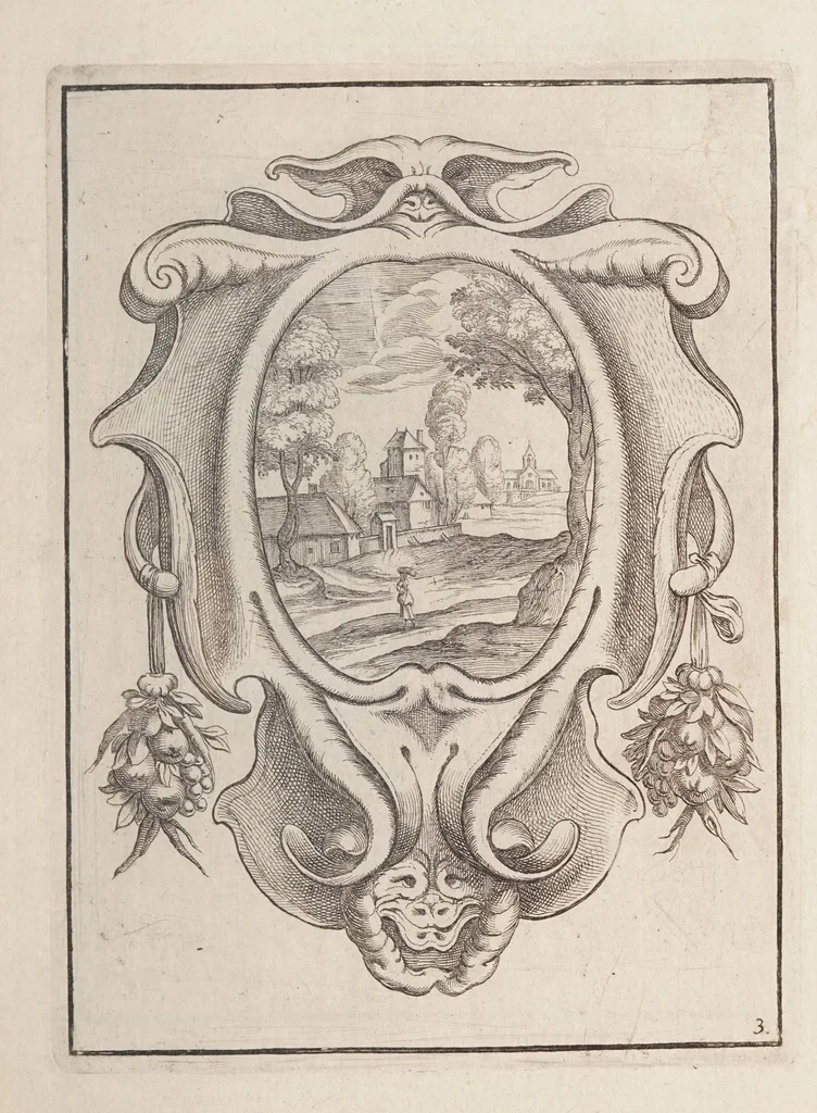 An illustration from Cartouches de diferentes inuentions tres vtilles a plussieurs sortes de personnes, 1632, leaf 7