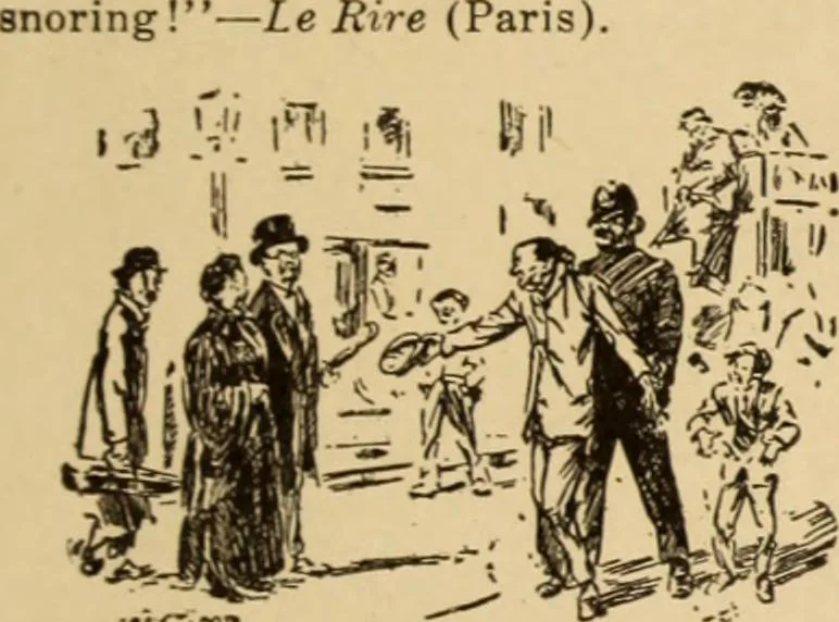 An illustration from Caricature. ed 1913, 1913, leaf 10
