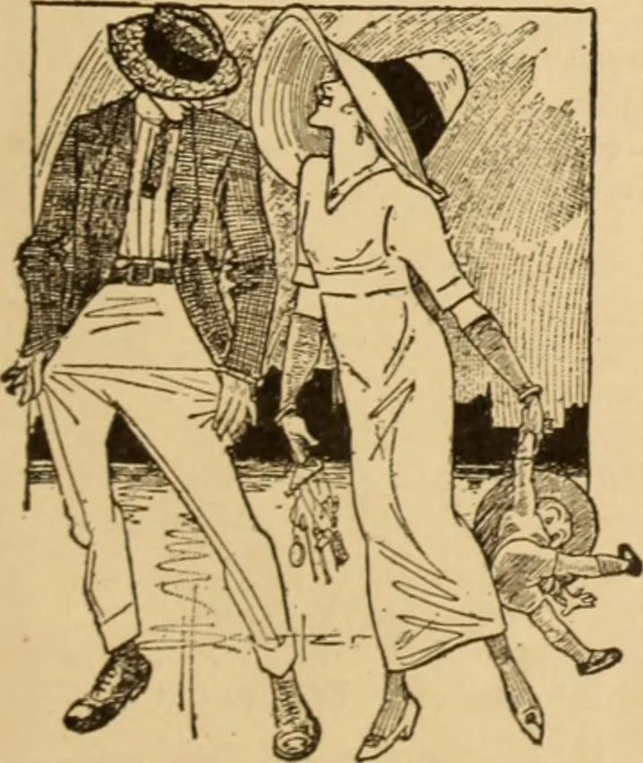 An illustration from Caricature. ed 1913, 1913, leaf 10
