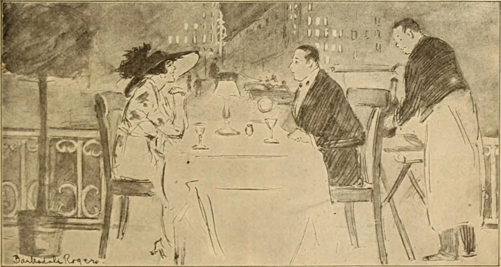 An illustration from Caricature. ed 1913, 1913, leaf 100