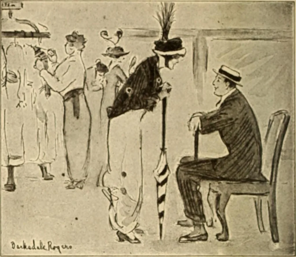 An illustration from Caricature. ed 1913, 1913, leaf 101