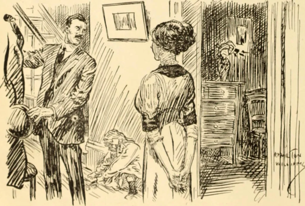 An illustration from Caricature. ed 1913, 1913, leaf 101