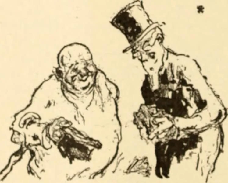 An illustration from Caricature. ed 1913, 1913, leaf 105