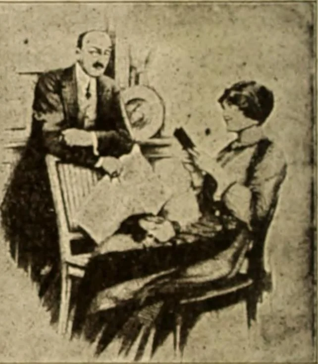 An illustration from Caricature. ed 1913, 1913, leaf 105