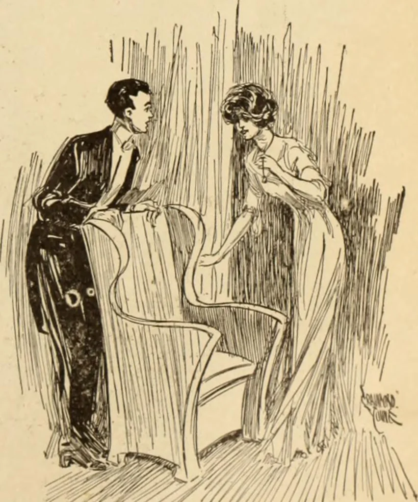 An illustration from Caricature. ed 1913, 1913, leaf 108