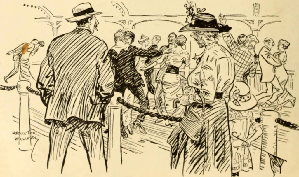 An illustration from Caricature. ed 1913, 1913, leaf 121