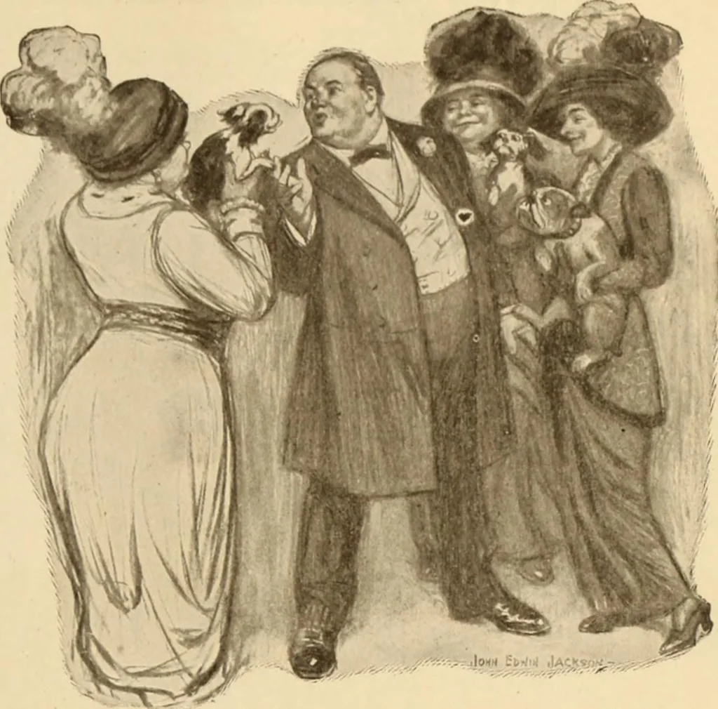 An illustration from Caricature. ed 1913, 1913, leaf 126