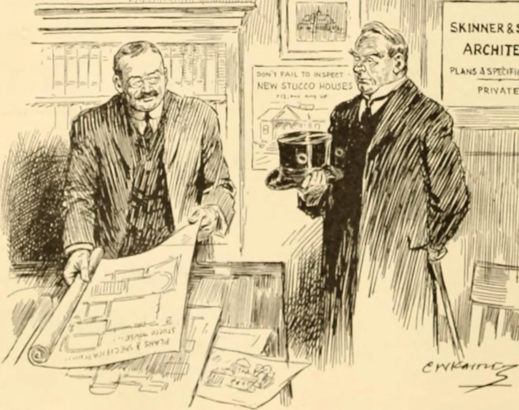 An illustration from Caricature. ed 1913, 1913, leaf 131