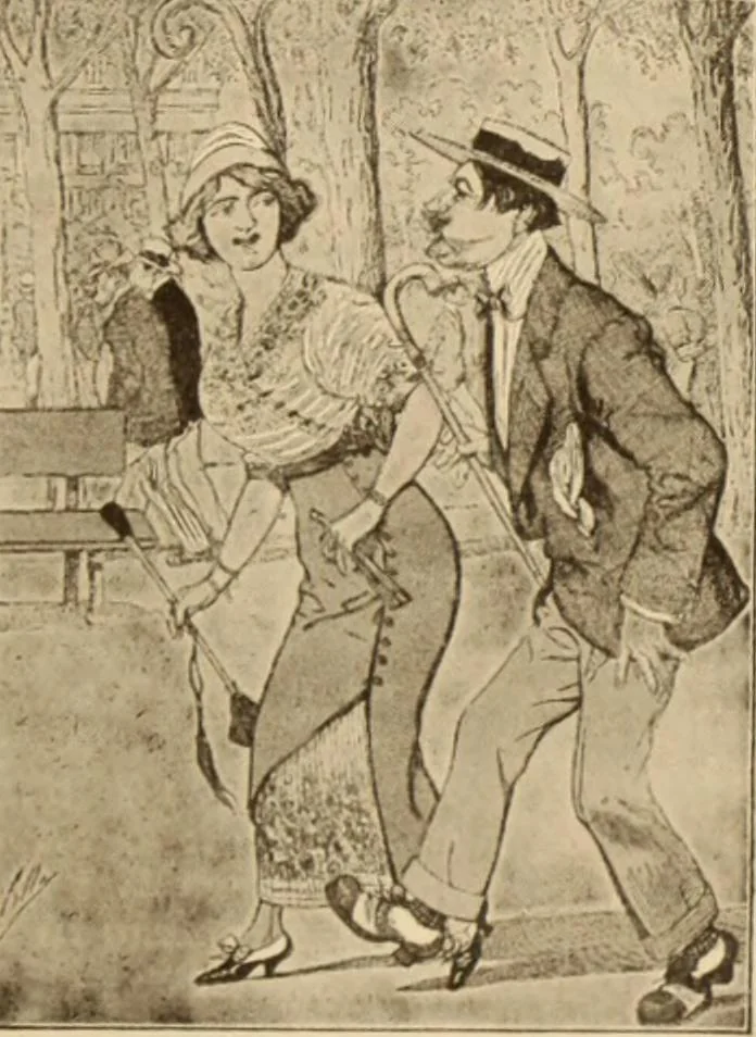 An illustration from Caricature. ed 1913, 1913, leaf 134