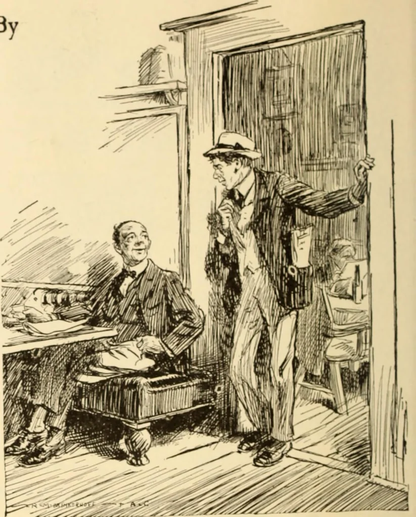 An illustration from Caricature. ed 1913, 1913, leaf 135