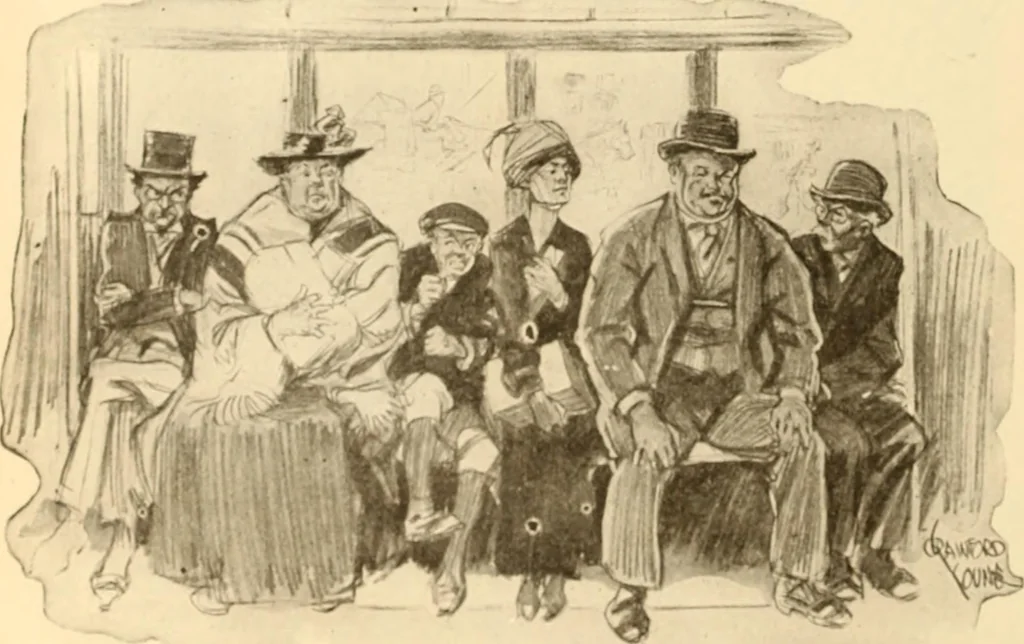 An illustration from Caricature. ed 1913, 1913, leaf 135