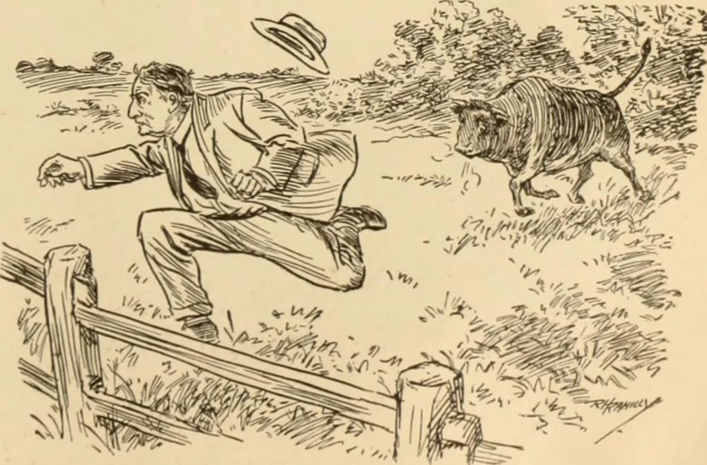 An illustration from Caricature. ed 1913, 1913, leaf 136