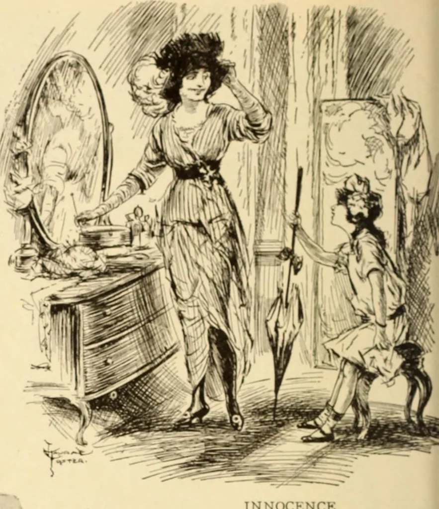 An illustration from Caricature. ed 1913, 1913, leaf 137