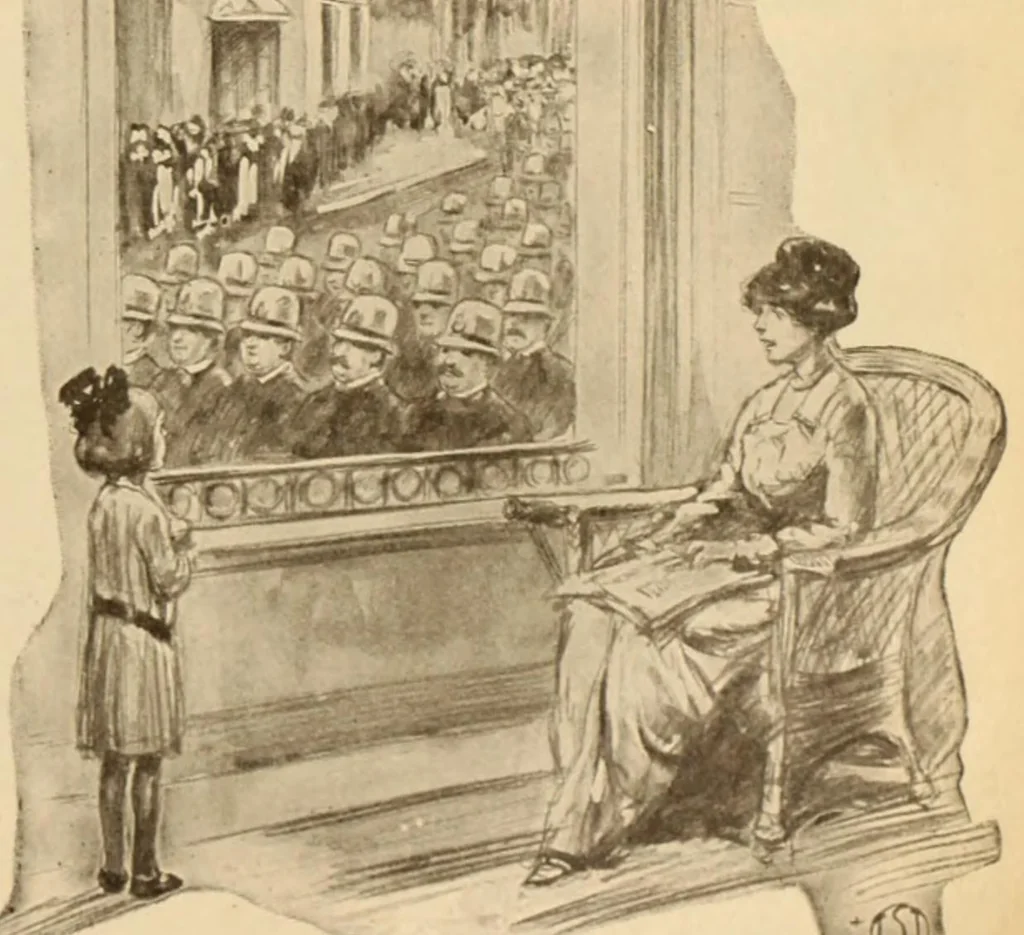 An illustration from Caricature. ed 1913, 1913, leaf 142
