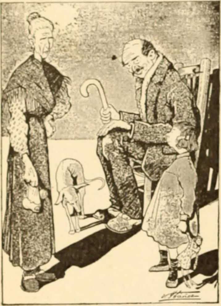 An illustration from Caricature. ed 1913, 1913, leaf 143