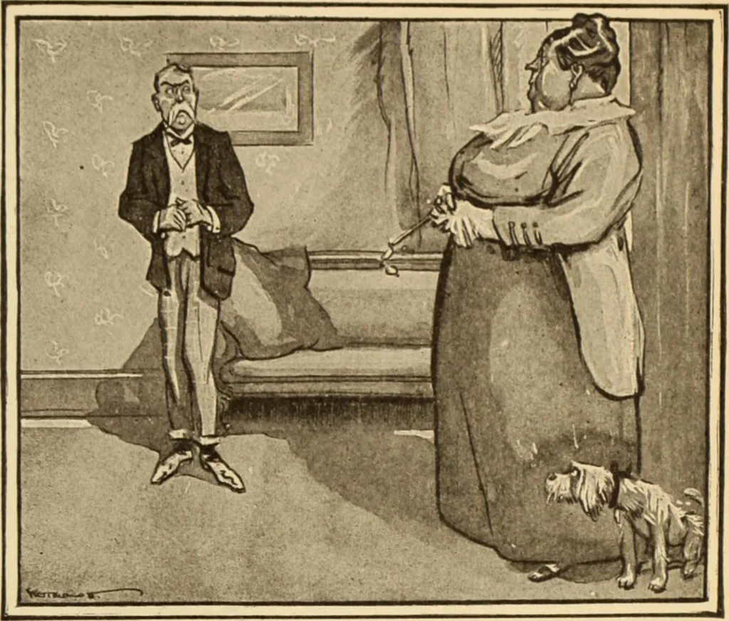 An illustration from Caricature. ed 1913, 1913, leaf 148