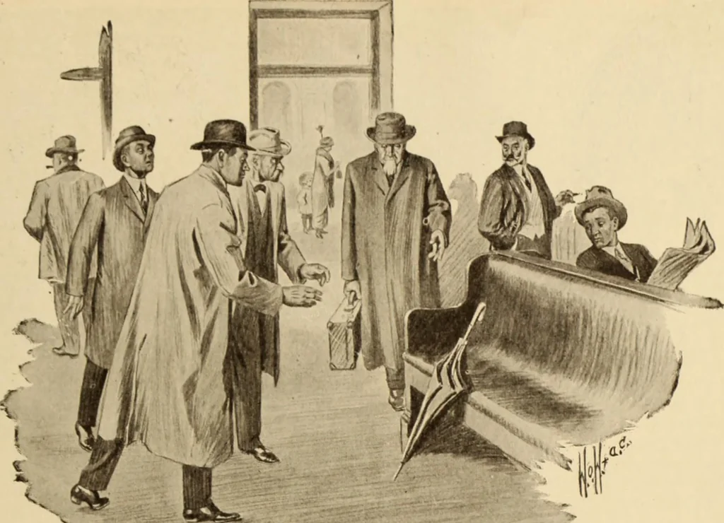 An illustration from Caricature. ed 1913, 1913, leaf 150