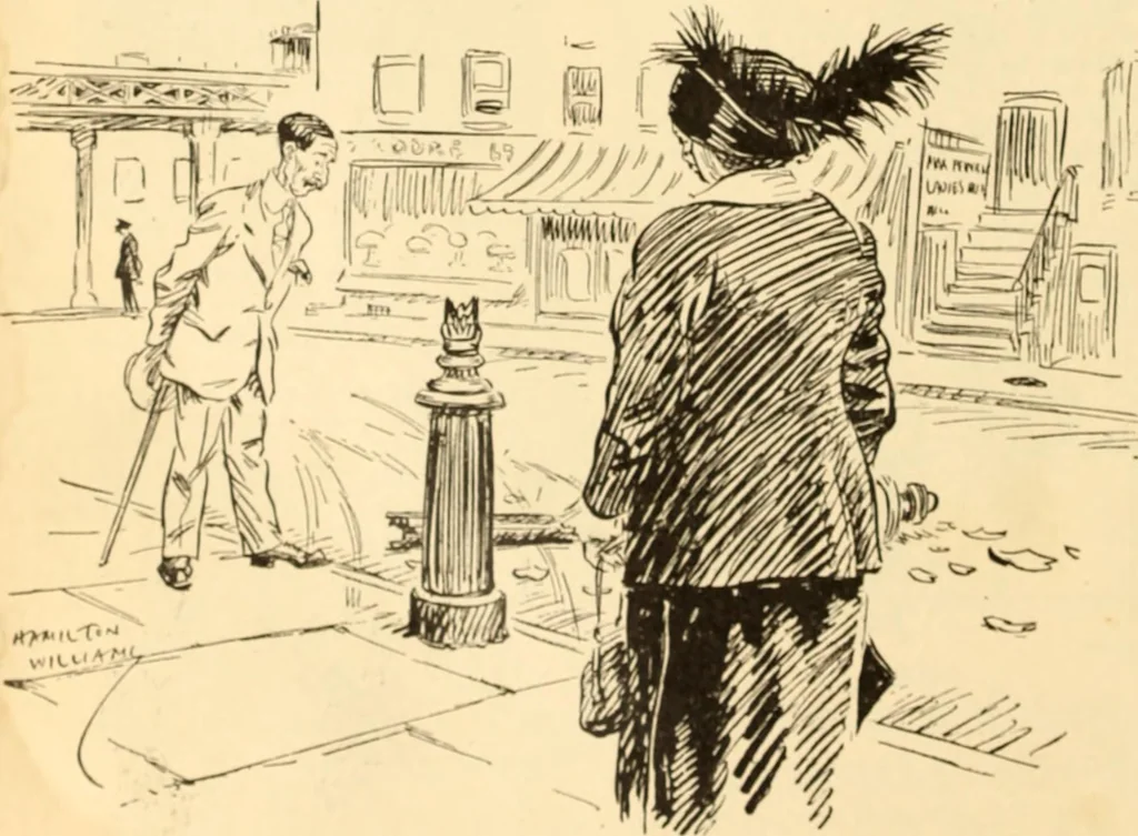 An illustration from Caricature. ed 1913, 1913, leaf 155