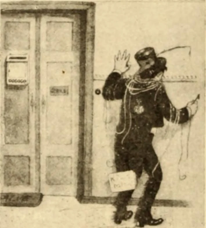 An illustration from Caricature. ed 1913, 1913, leaf 165