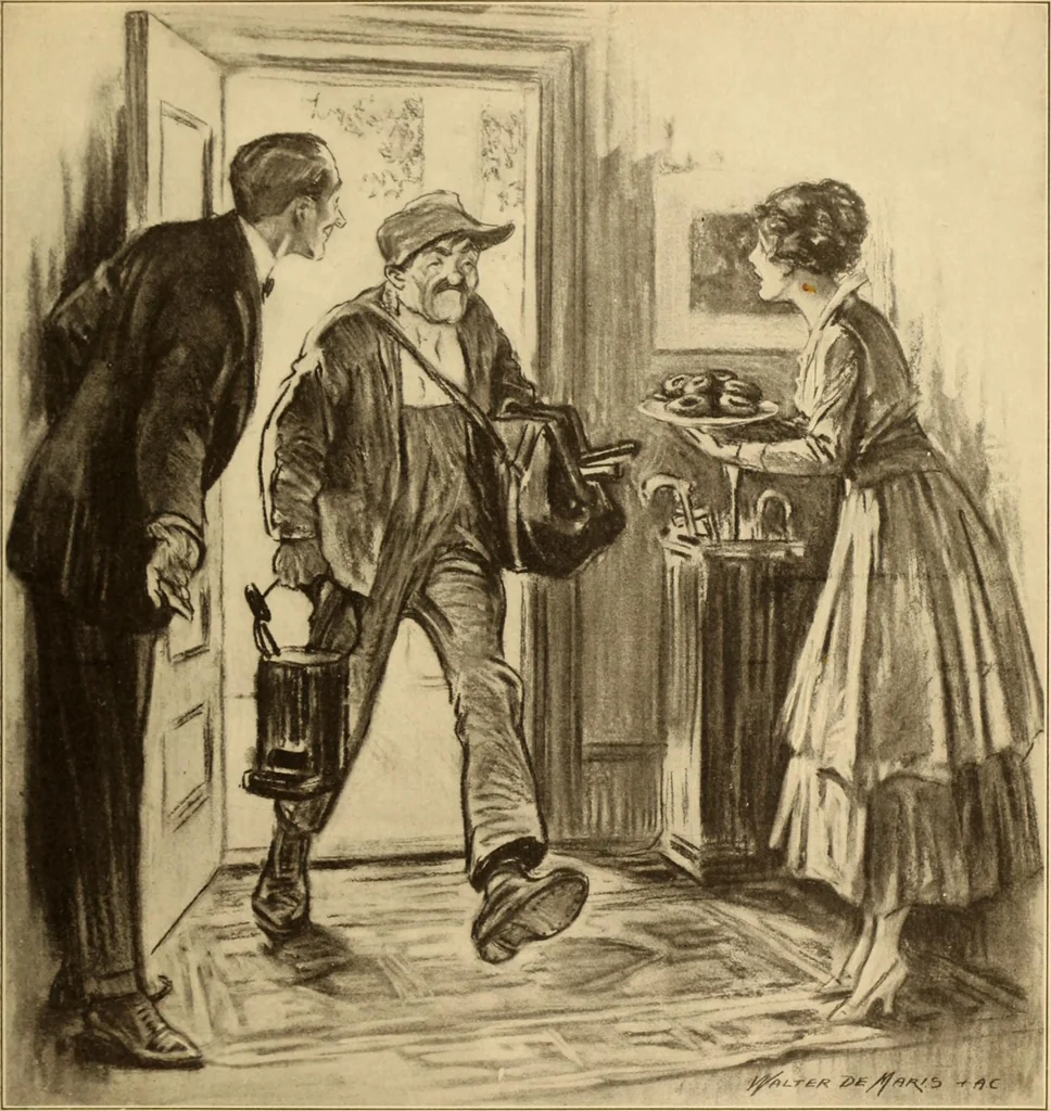An illustration from Caricature. ed 1913, 1913, leaf 166