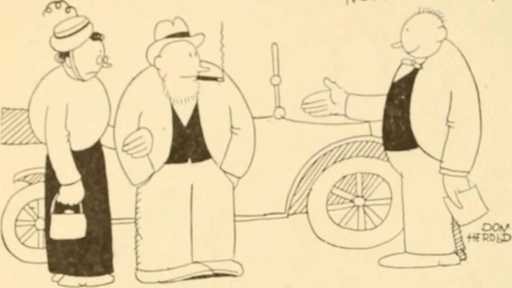 An illustration from Caricature. ed 1913, 1913, leaf 171