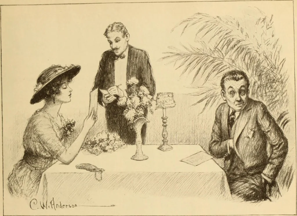 An illustration from Caricature. ed 1913, 1913, leaf 172