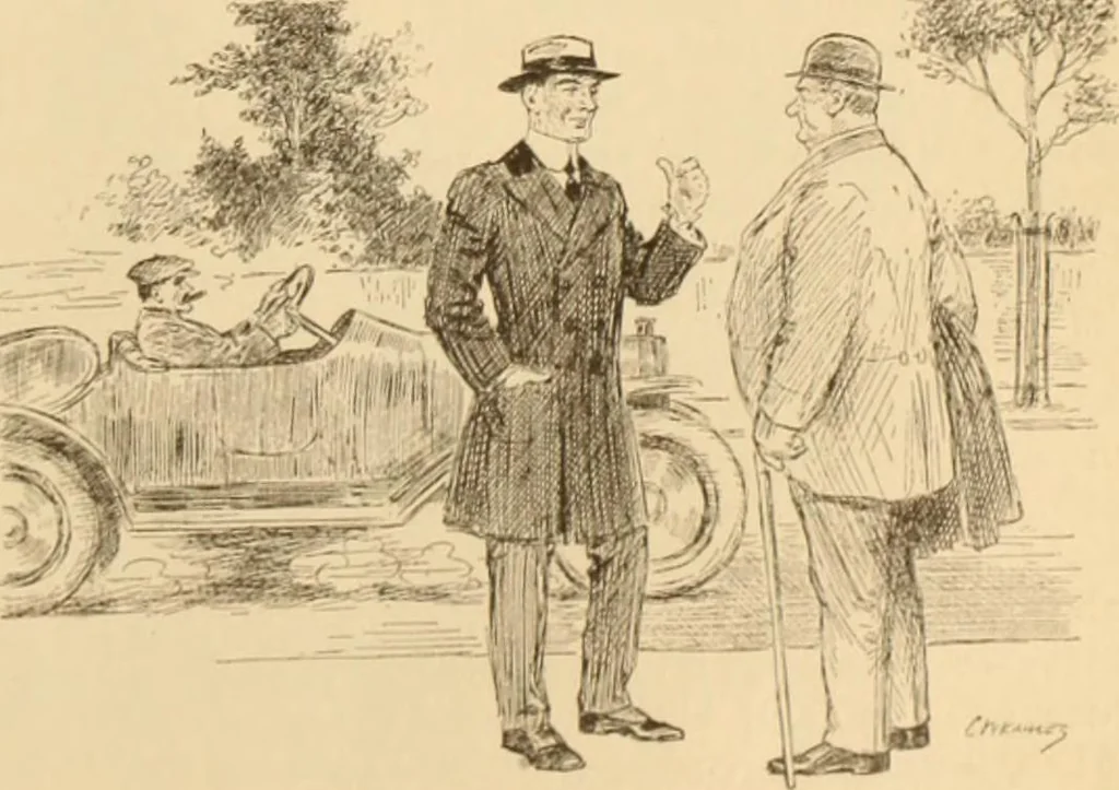 An illustration from Caricature. ed 1913, 1913, leaf 172