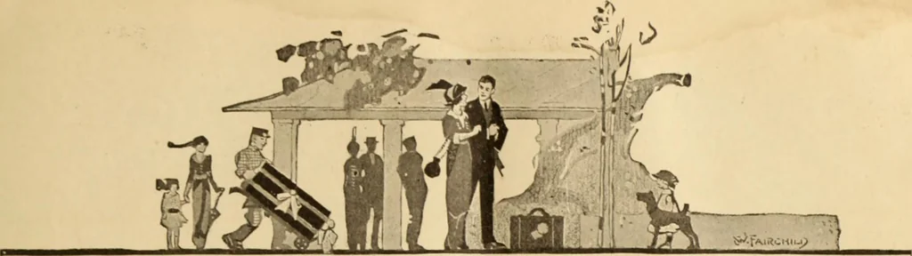 An illustration from Caricature. ed 1913, 1913, leaf 18