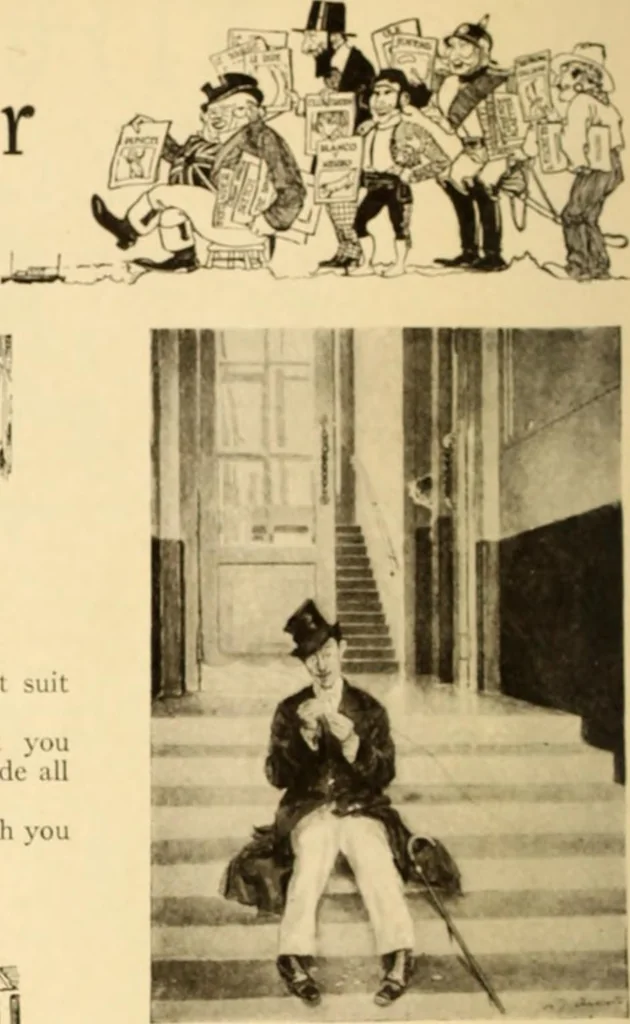 An illustration from Caricature. ed 1913, 1913, leaf 181