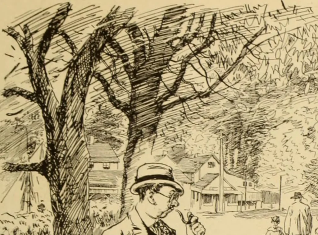 An illustration from Caricature. ed 1913, 1913, leaf 182