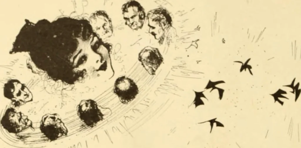 An illustration from Caricature. ed 1913, 1913, leaf 185