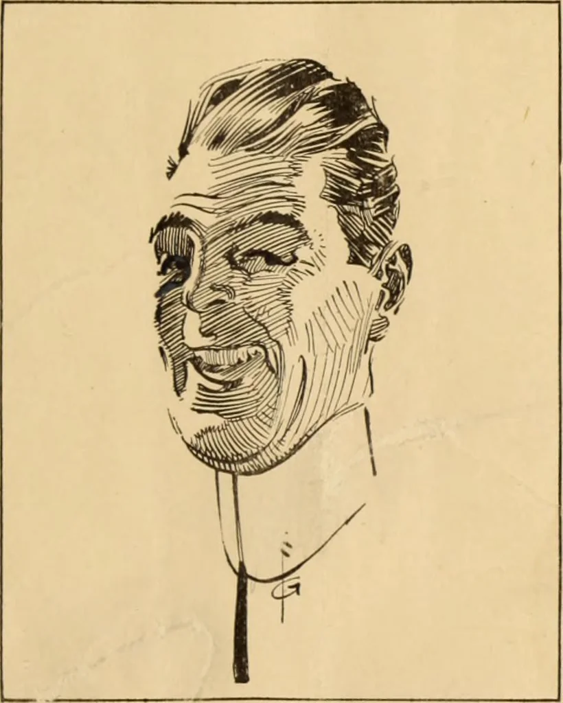An illustration from Caricature. ed 1913, 1913, leaf 2
