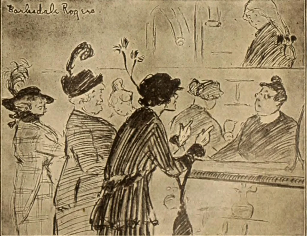 An illustration from Caricature. ed 1913, 1913, leaf 22