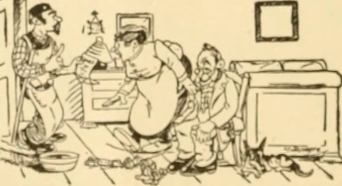 An illustration from Caricature. ed 1913, 1913, leaf 23