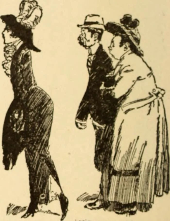An illustration from Caricature. ed 1913, 1913, leaf 23