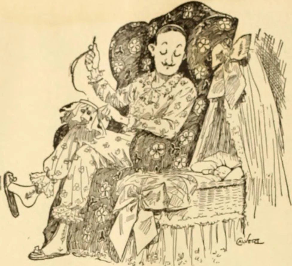 An illustration from Caricature. ed 1913, 1913, leaf 27