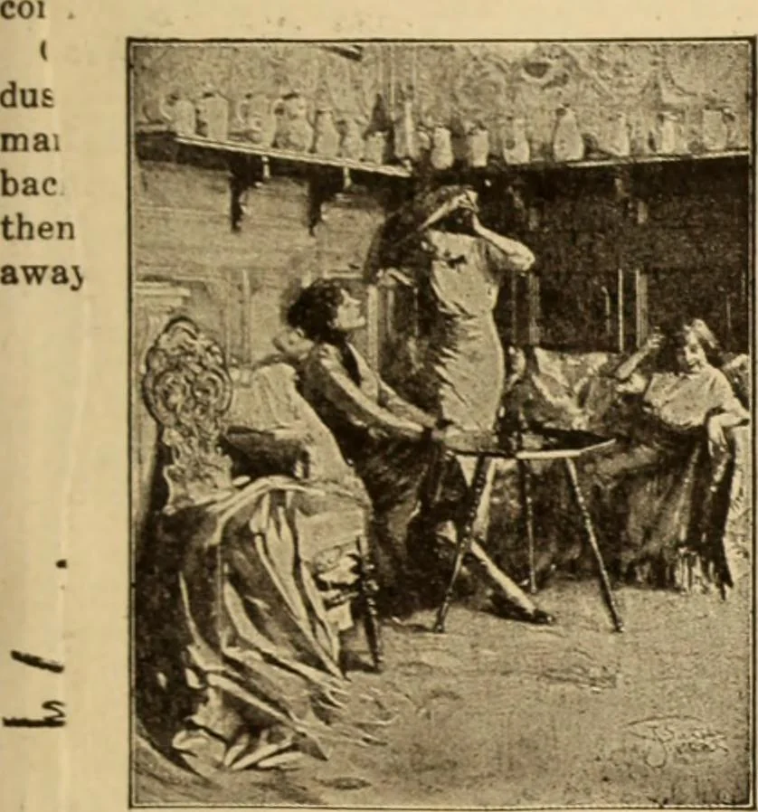An illustration from Caricature. ed 1913, 1913, leaf 28