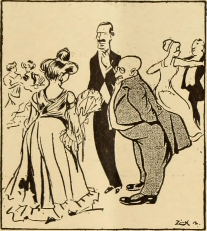 An illustration from Caricature. ed 1913, 1913, leaf 28