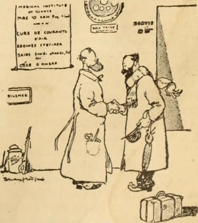 An illustration from Caricature. ed 1913, 1913, leaf 28