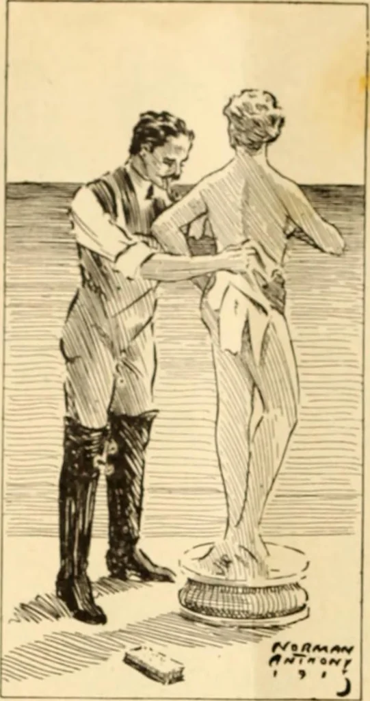 An illustration from Caricature. ed 1913, 1913, leaf 29