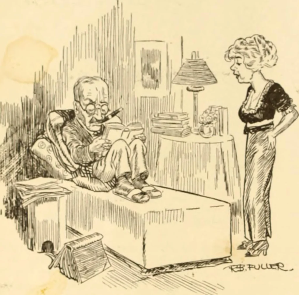 An illustration from Caricature. ed 1913, 1913, leaf 31