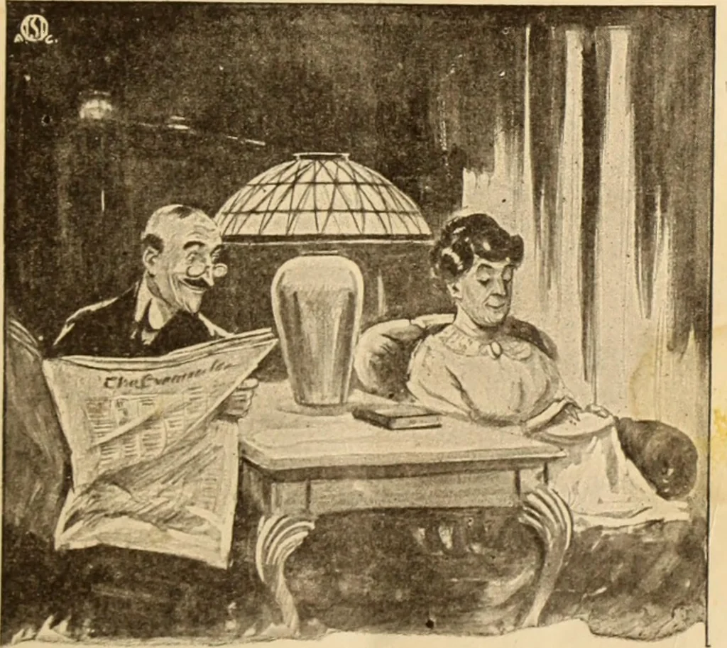 An illustration from Caricature. ed 1913, 1913, leaf 32